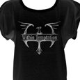 Within Temptation : Foil Phoenix - Girls Sheer Off The Shoulder Tee