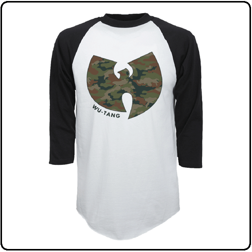 Wu-Tang Clan - White Black Camo Logo