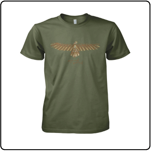 Xavier Rudd - Men’s military green Spirit bird