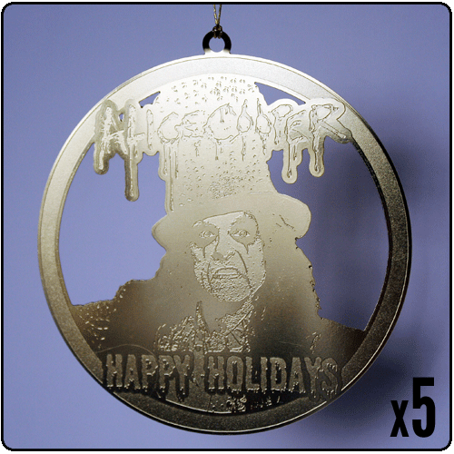 Alice Cooper - Set of 5 Christmas Tree Ornaments