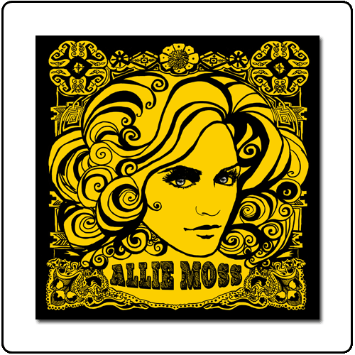 Allie Moss - Metallic Gold Sticker