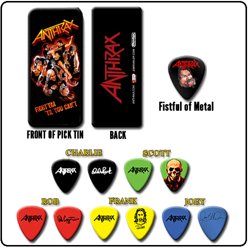 Anthrax - Fistful of Metal - Pick Tin With 6 Picks
