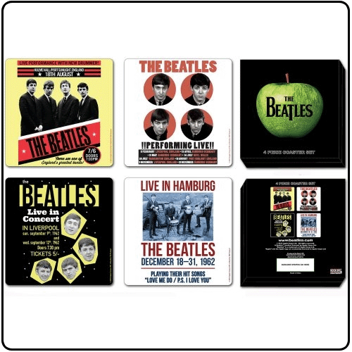 Beatles - 1962 Anniversary (4 Piece Coaster Set)