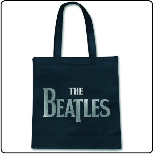 Beatles - Silver Drop T Logo (Black) (Eco-Shopper)
