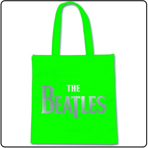 Beatles - Silver Drop T Logo (Green) (Eco-Shopper)