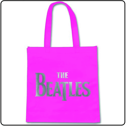 Beatles - Silver Drop T Logo (Magenta) (Eco-Shopper)