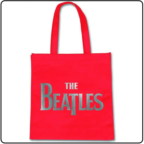 Beatles - Silver Drop T Logo (Red) (Eco-Shopper)