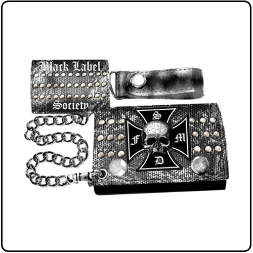 Black Label Society - Chain Wallet Black White
