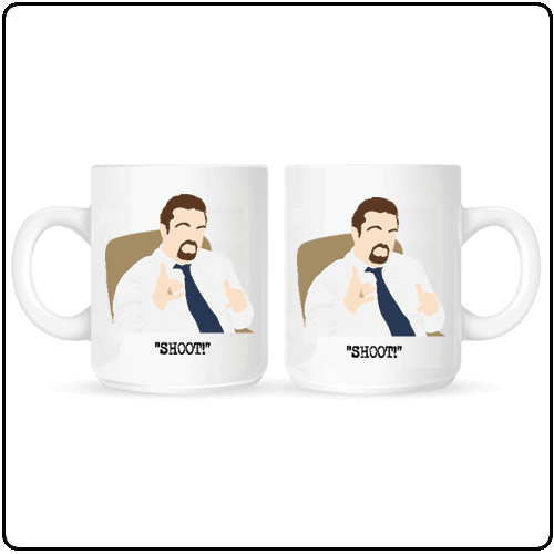 David Brent Ricky Gervais Life on the Road Advertising MUG 
