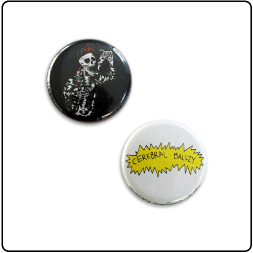 Cerebral Ballzy - Badge set (2 x Badges)
