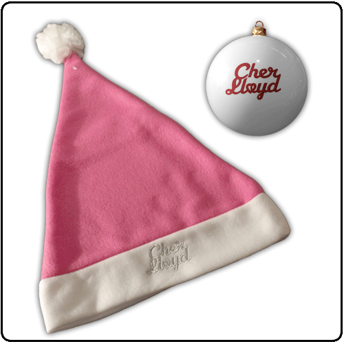 Cher Lloyd - Logo Santa Hat & Bauble