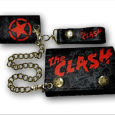 The Clash : Black Red Print Leather