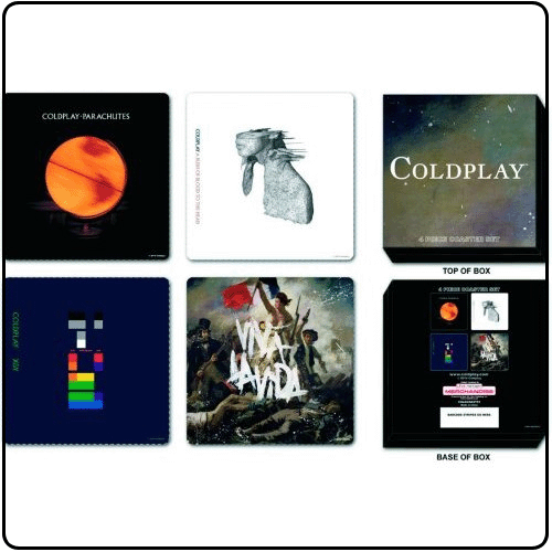 Coldplay - Logos (4 Piece Coaster Set)