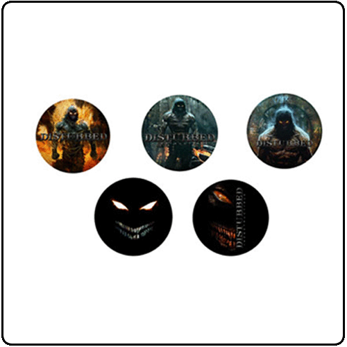 Disturbed - 5 Piece Button Pack