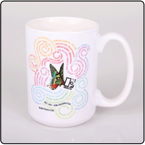 Elektra Records - Butterfly Swirls Ceramic Mug