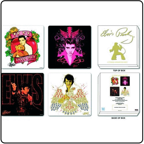 Elvis Presley - Mixed Designs (4 Piece Coaster Set)