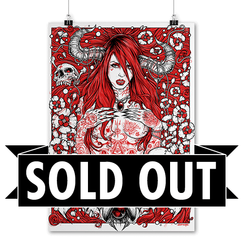 Front Magazine - Screen print: Arabella Drummond by Godmachine