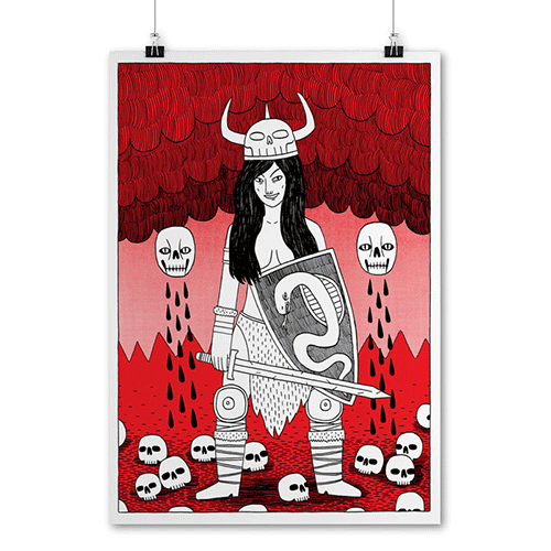 Front Magazine - Screen print: India Reynolds by Jack Teagle