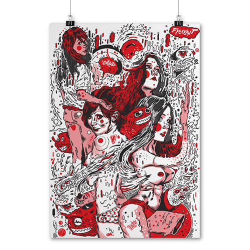 Front Magazine - Screen print: India Reynolds by Andres Guzman