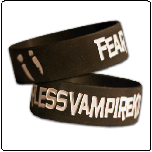 Fearless Vampire Killers - Fangs (1 Inch Thick Silicone Wristband)