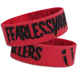 Fearless Vampire Killers : Militia - Red (1 Inch Thick Silicone Wristband)