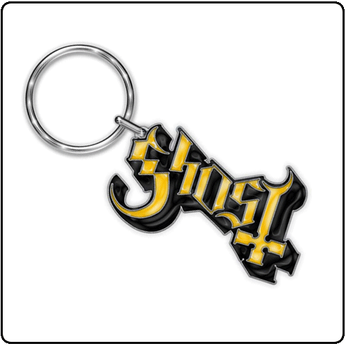 Ghost - Yellow Logo Keyring
