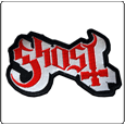 Ghost : Shaped Red Logo Patch