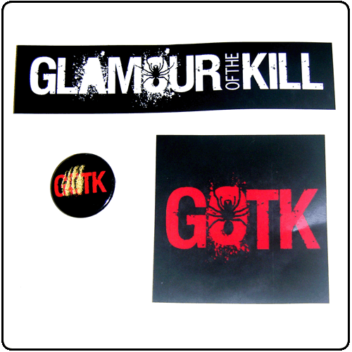 Glamour Of The Kill - Sticker & Badge Pack