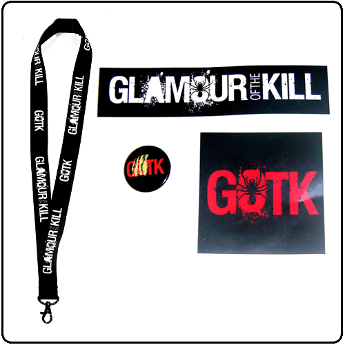 Glamour Of The Kill - SALE ITEM Stickers + Lanyard + Badge