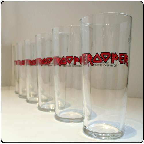 Iron Maiden - Trooper Set of 6 Pint Glasses