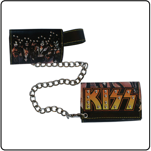 Kiss - Trifold With Logo Picture & Studs