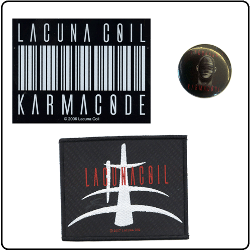 Lacuna Coil - Patch Button Sticker Set