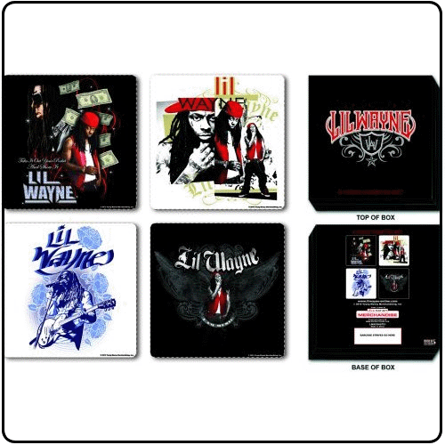 Lil Wayne - Mixed Designs (4 Piece Coaster Set)