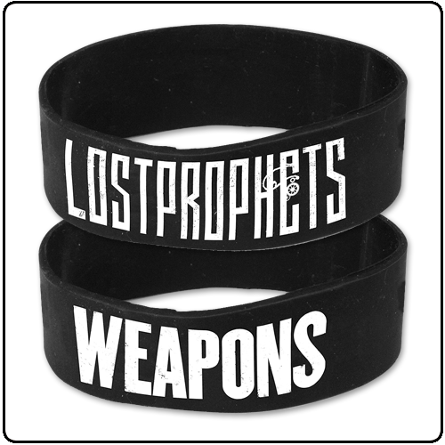 Lostprophets | Weapons Black Silicone Wristband | Wristband ...