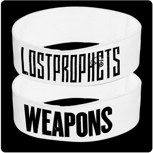 Lostprophets - Weapons - White Silicone Wristband