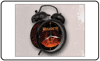 Megadeth - Flaming Skull Black Alarm