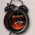 Megadeth : Flaming Skull Black Alarm