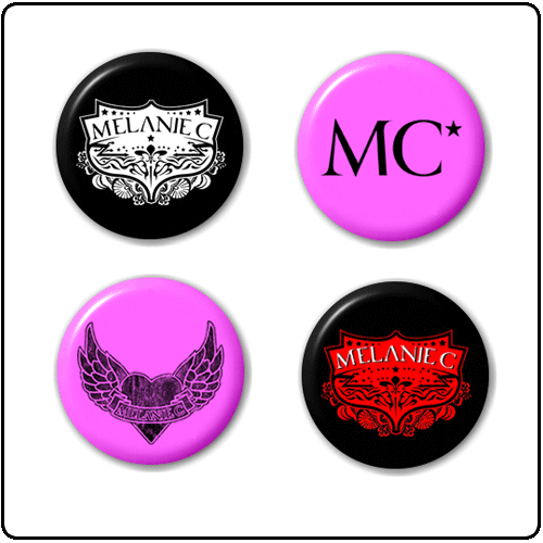 Melanie C - Badge Set (Pack of 4)