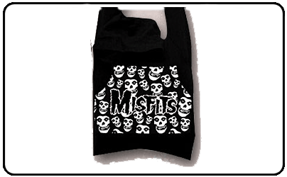 Misfits - Cotton Black/White Hoodie Bag