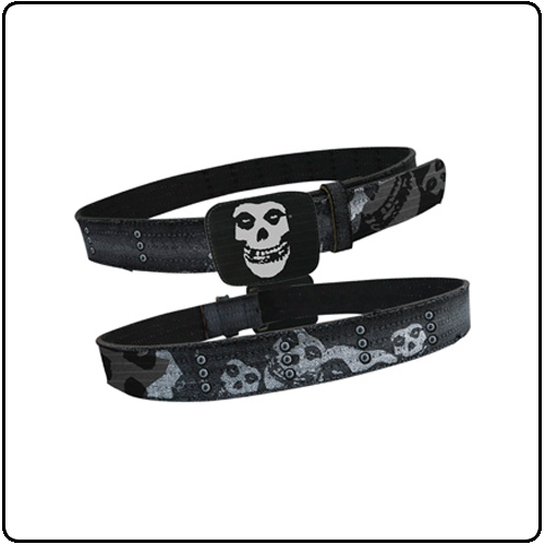 Misfits - Black Leather/Canvas Full Print/Studs
