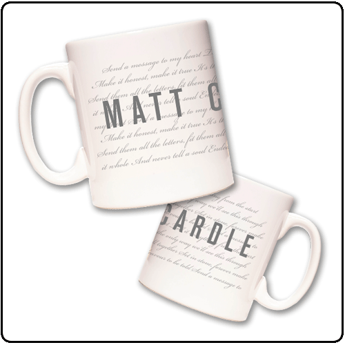 Matt Cardle - Lyric Mug