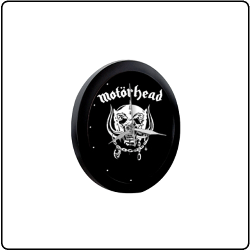 Motorhead - Black With Logo Plastic Wall Clock