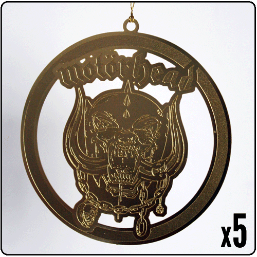 Motorhead - Set of 5 Christmas Tree Ornaments