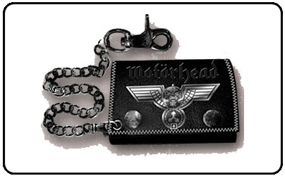 Motorhead - Black Leather Chain Wallet