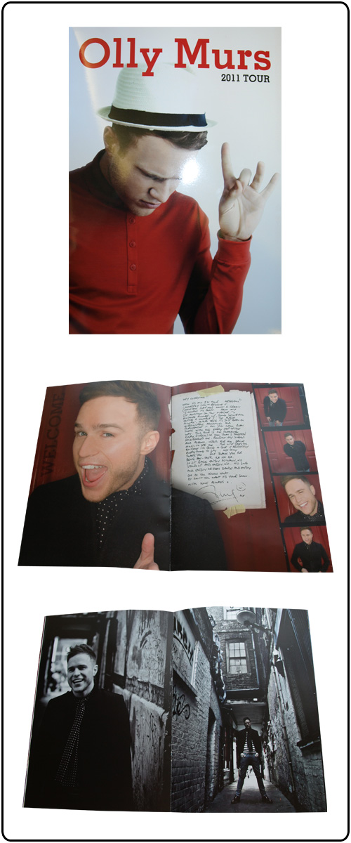 Olly Murs - 2011 Tour Programme SALE PRICE