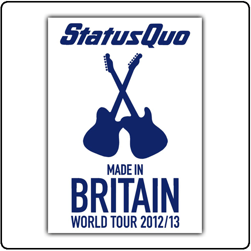 Status Quo - Made In Britain - World Tour - Tea Towel