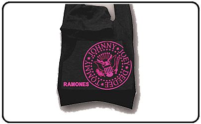Ramones - Black/Pink Hoodie Bag