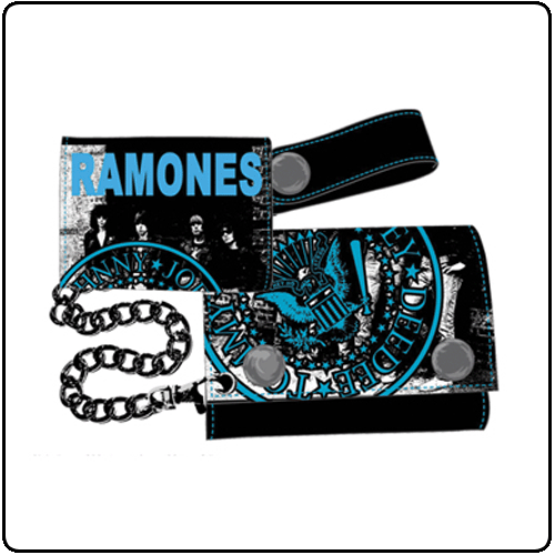 Ramones - Black Chain Wallet Blur Printing