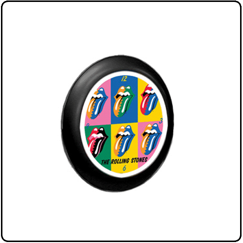 Rolling Stones - Tongues Plastic Clock
