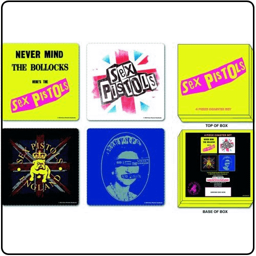 Sex Pistols - Mixed Designs (4 Piece Coaster Set)